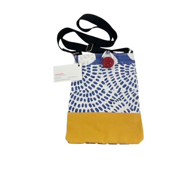 Kate Buehner Colorful Crossbody Bag With Adjustable Strap Ethnic Tribal - Picture 10 of 10